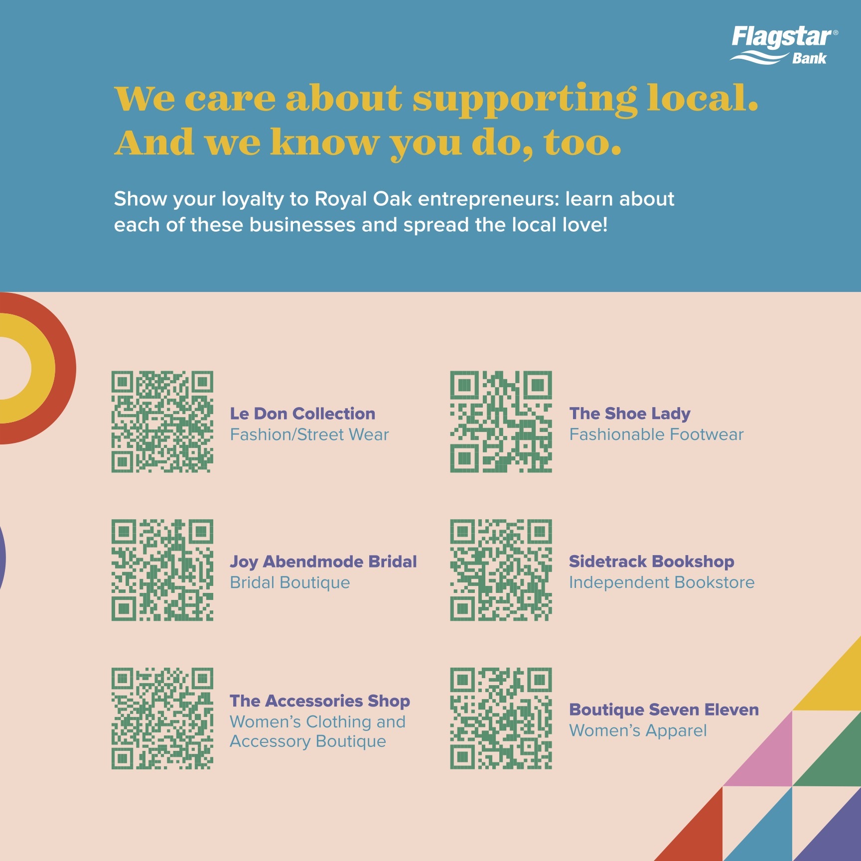 A colorful geometric illustration. A colorful geometric illustration.